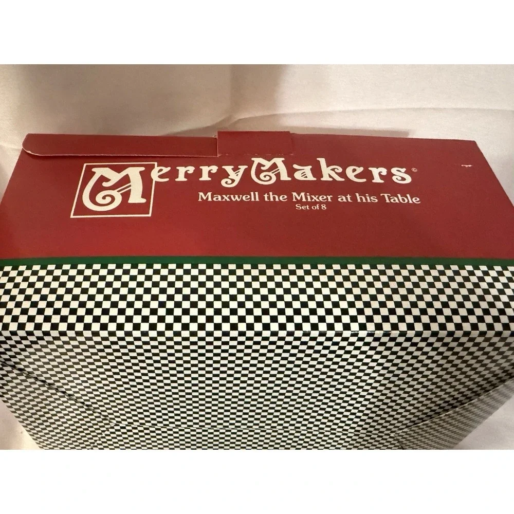 Vintage‎ Dept 56 Maxwell the Mixer Porcelain Baking Set #9372-6 Complete Box